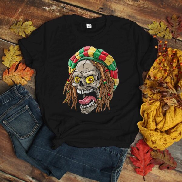 Gearhuman 3D Bob Marley Skull 3 Tshirt Apparel GQ21093 3D T-shirt