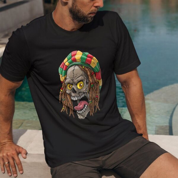 Gearhuman 3D Bob Marley Skull 3 Tshirt Apparel GQ21093 3D T-shirt
