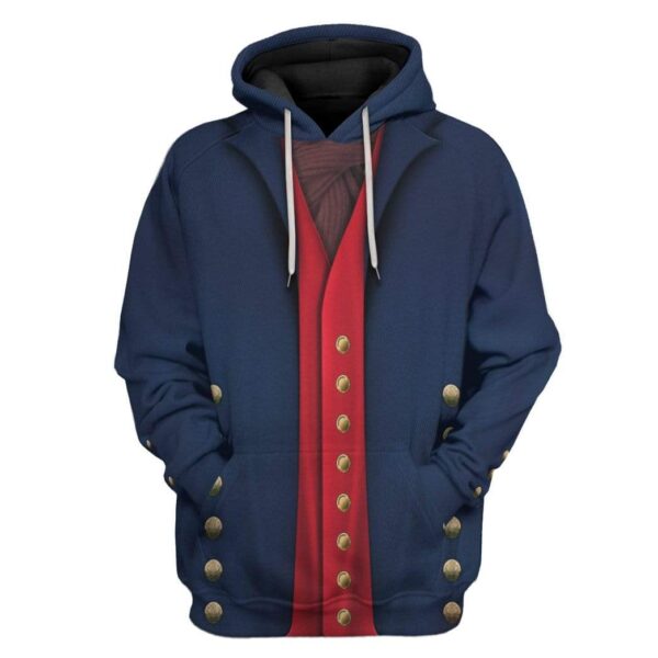 Gearhuman 3D Bosuns Mate 1806 Napoleonic Wars British Navy Custom Hoodie Apparel GV13085 3D Custom Fleece Hoodies Hoodie S 