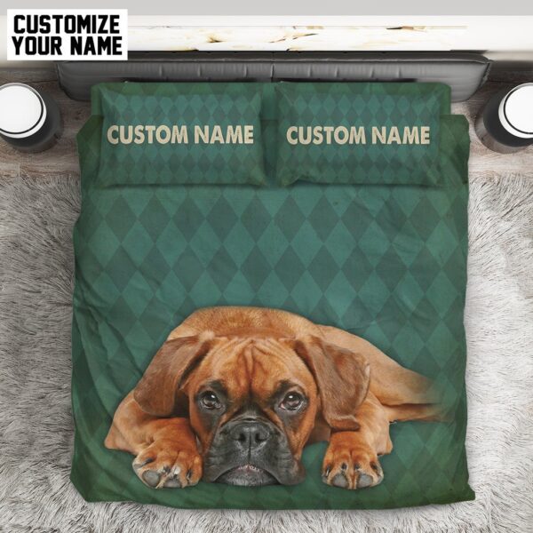 Gearhuman 3D Boxer Dog Custom Name Bedding Set GW28016 Bedding Set