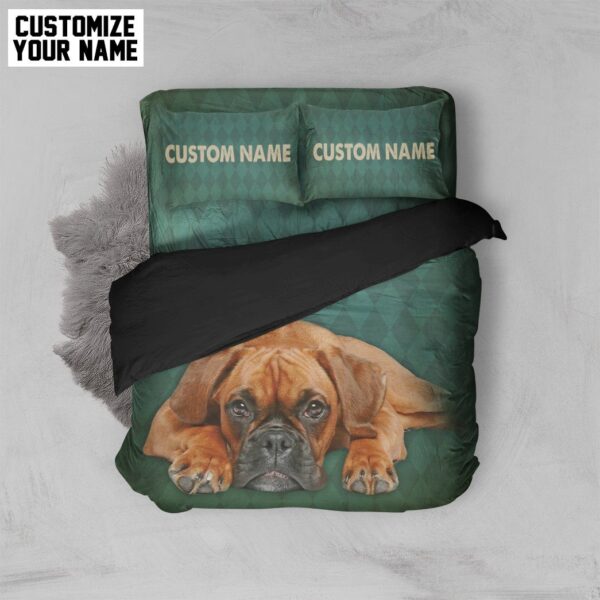 Gearhuman 3D Boxer Dog Custom Name Bedding Set GW28016 Bedding Set