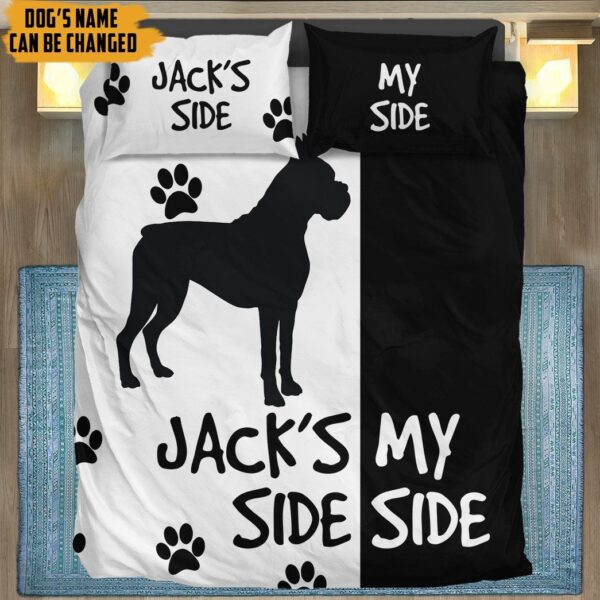 Gearhuman 3D Boxer Dogs Side My Side Custom Name Bedding Set GW11037 Bedding Set