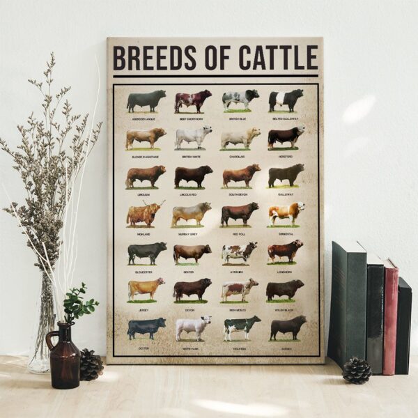 Gearhuman 3D Breeds Of Cattle Canvas GK010215 Canvas