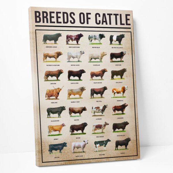 Gearhuman 3D Breeds Of Cattle Canvas GK010215 Canvas