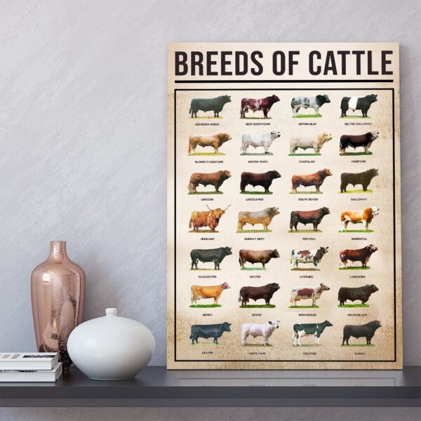 Gearhuman 3D Breeds Of Cattle Canvas GK010215 Canvas