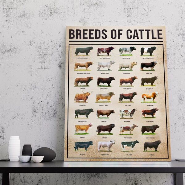 Gearhuman 3D Breeds Of Cattle Canvas GK010215 Canvas