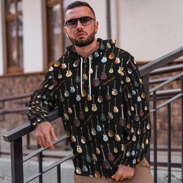 Gearhuman 3D Brian May Custom Hoodie Apparel GL10089 3D Custom Fleece Hoodies 