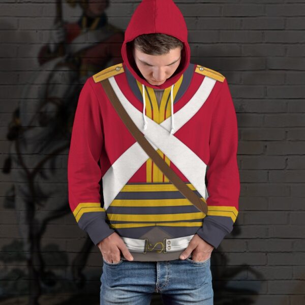 Gearhuman 3D British 2nd Heavy Dragoon Custom Hoodie Apparel GV190816 3D Custom Fleece Hoodies 