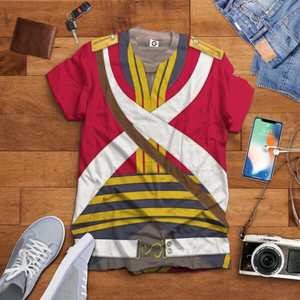 Gearhuman 3D British 2nd Heavy Dragoon Custom Tshirt Apparel GV190816 3D T-shirt