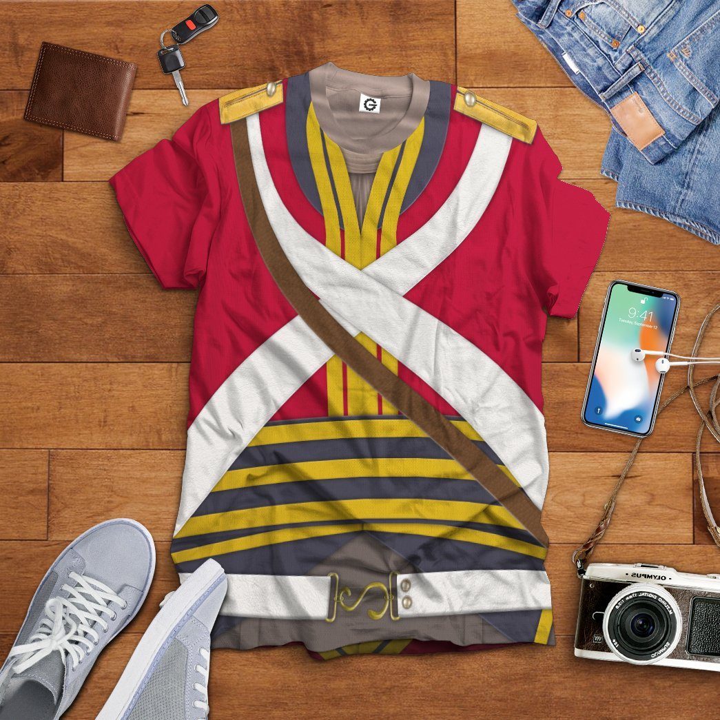 Gearhuman 3D British 2nd Heavy Dragoon Custom Tshirt Apparel GV190816 3D T-shirt