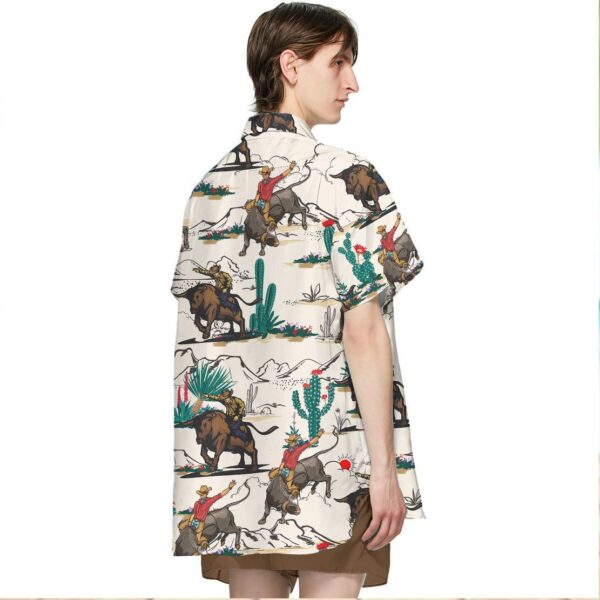 Gearhuman 3D Bull Riding Hawaii Shirt ZK2506219 Short Sleeve Shirt