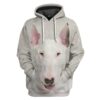 Gearhuman 3D Bull Terrier Dog Front And Back Tshirt Hoodie Apparel GV10034 3D Apparel Hoodie S