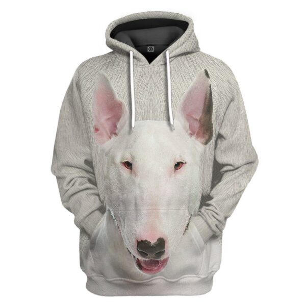 Gearhuman 3D Bull Terrier Dog Front And Back Tshirt Hoodie Apparel GV10034 3D Apparel Hoodie S