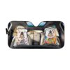 Gearhuman 3D Bulldog 03 Custom Car Auto Sunshade GV26084 Auto Sunshade 57''x27.5''