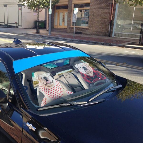 Gearhuman 3D Bulldog 06 Custom Car Auto Sunshade GV260810 Auto Sunshade 