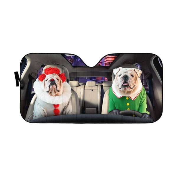 Gearhuman 3D Bulldog 07 Custom Car Auto Sunshade GV260819 Auto Sunshade 57''x27.5'' 