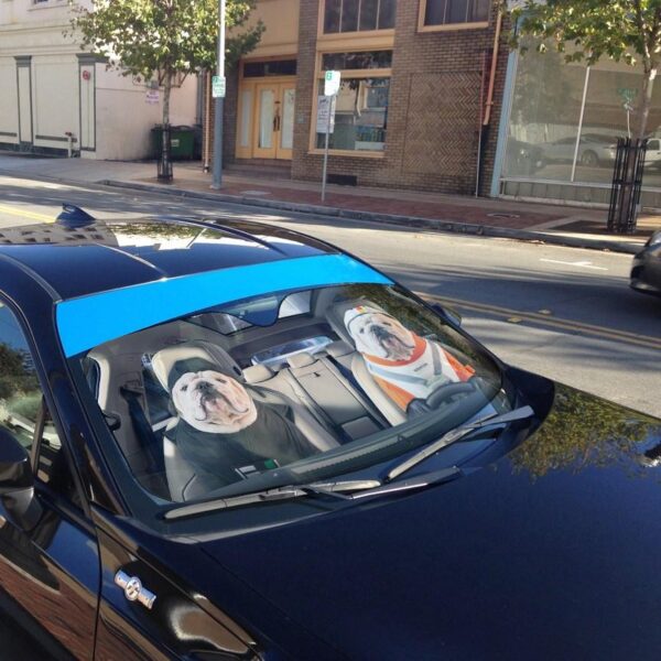 Gearhuman 3D Bulldog 10 Custom Car Auto Sunshade GV260811 Auto Sunshade 