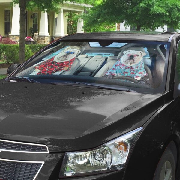 Gearhuman 3D Bulldog 16 Custom Car Auto Sunshade GV260825 Auto Sunshade