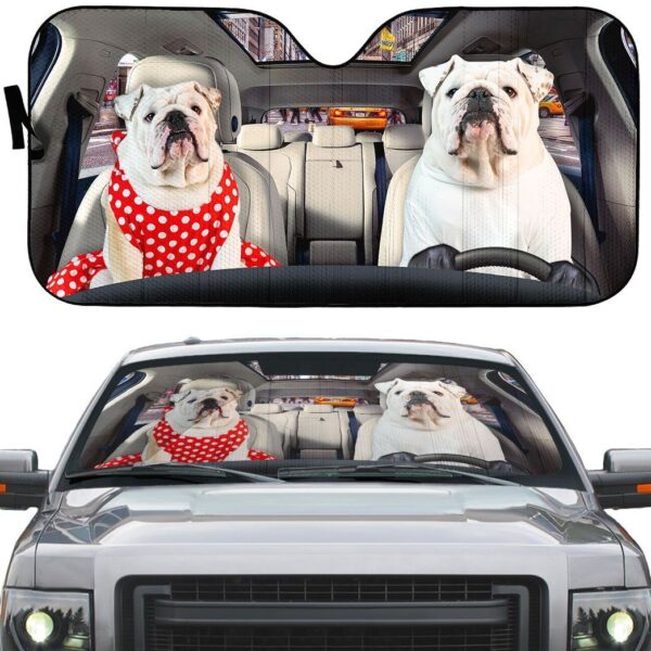 Gearhuman 3D Bulldog 19 Custom Car Auto Sunshade GV260818 Auto Sunshade