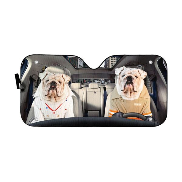 Gearhuman 3D Bulldog 20 Custom Car Auto Sunshade GV260820 Auto Sunshade 57''x27.5'' 