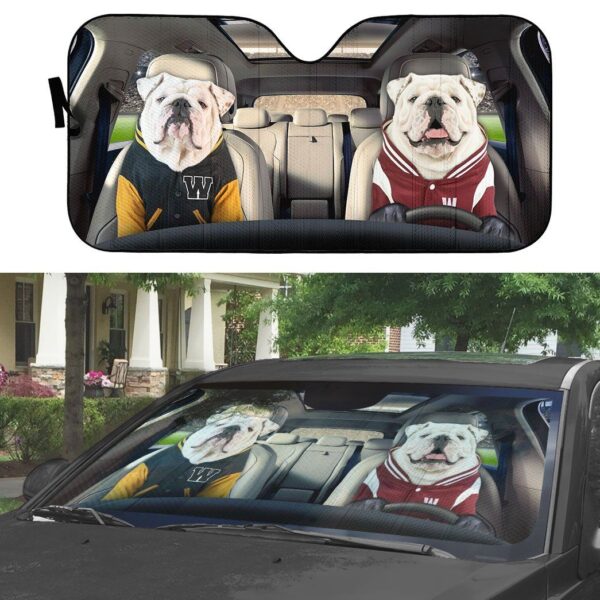 Gearhuman 3D Bulldog 22 Custom Car Auto Sunshade GV260828 Auto Sunshade 