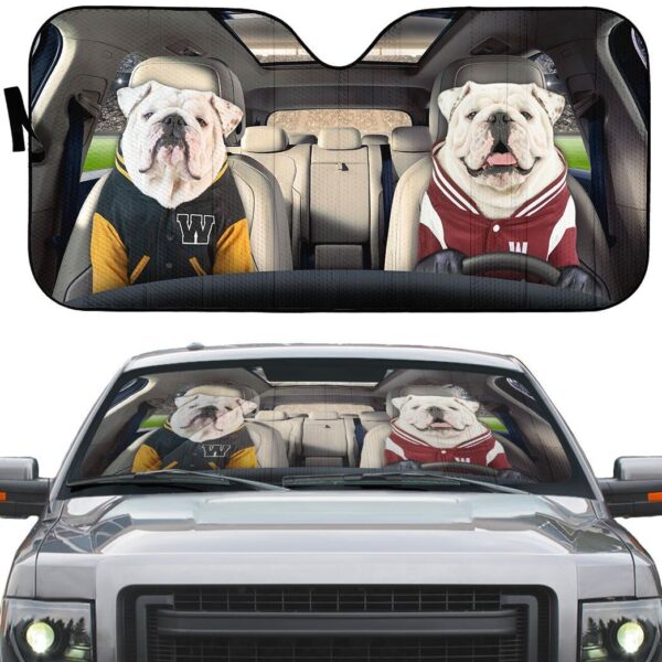 Gearhuman 3D Bulldog 22 Custom Car Auto Sunshade GV260828 Auto Sunshade