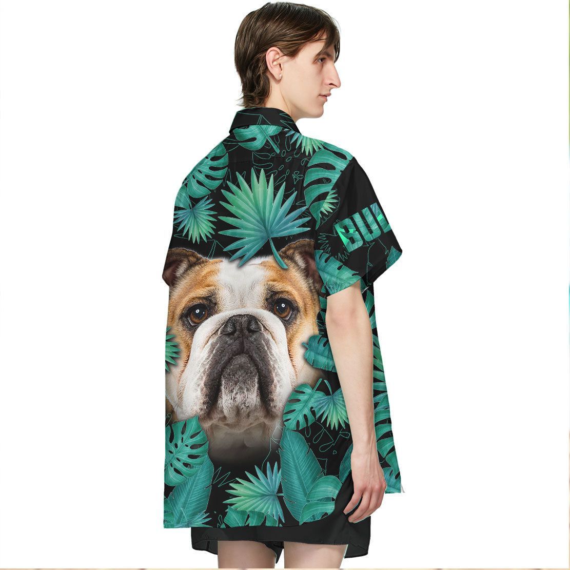 Gearhuman 3D Bulldog Hawaii Shirt ZZ2206215 Short Sleeve Shirt