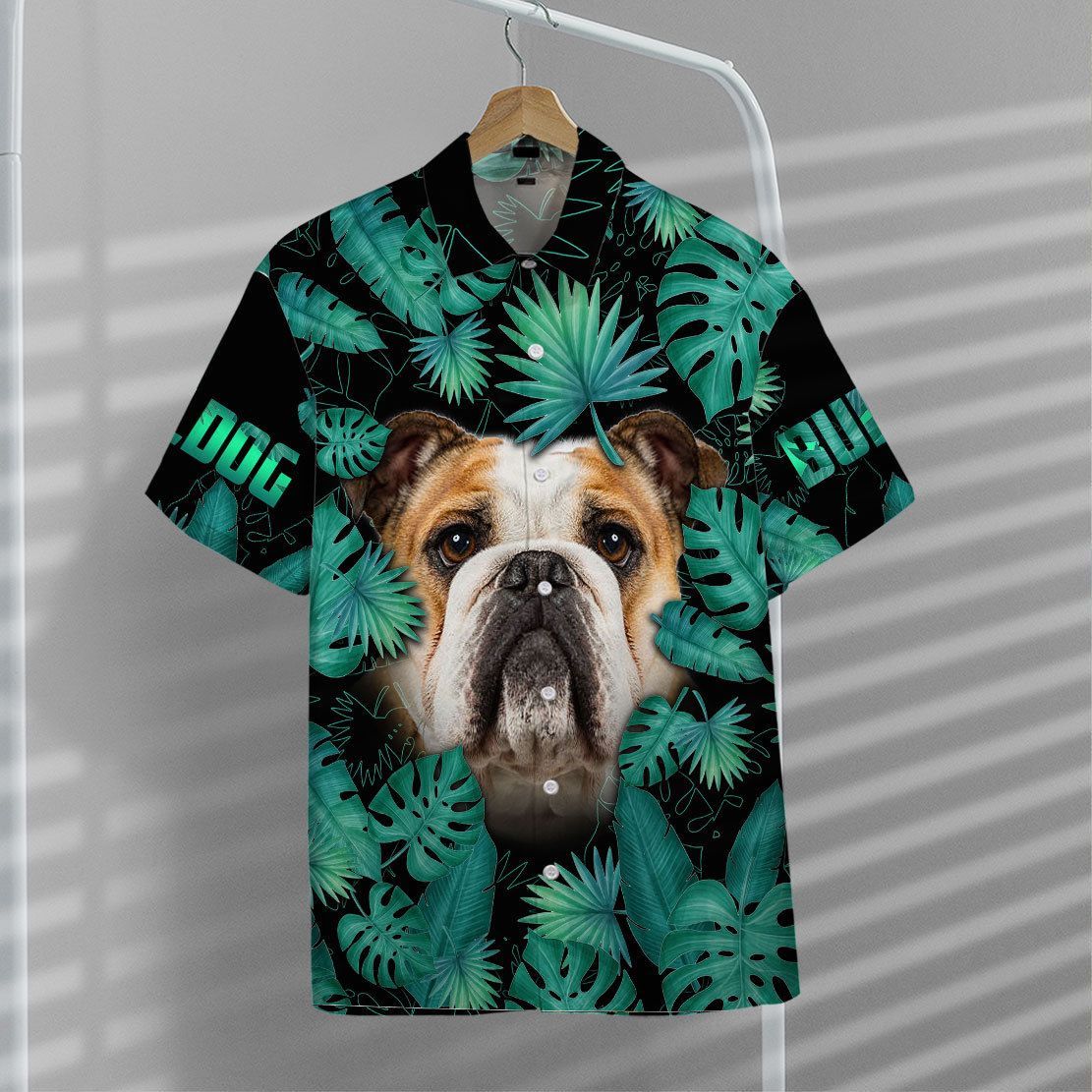 Gearhuman 3D Bulldog Hawaii Shirt ZZ2206215 Short Sleeve Shirt
