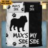Gearhuman 3D Bulldogs Side My Side Custom Name Bedding Set GW11031 Bedding Set