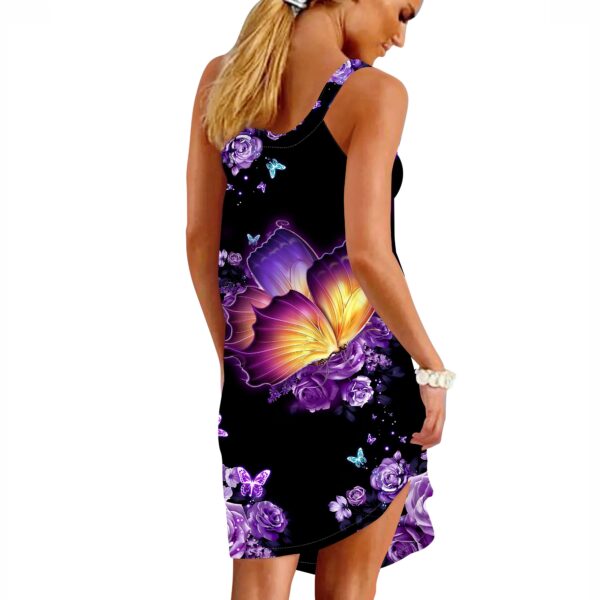 Gearhuman 3D Butterfly Sleeveless Beach Dress ZZ1006212 Beach Dress