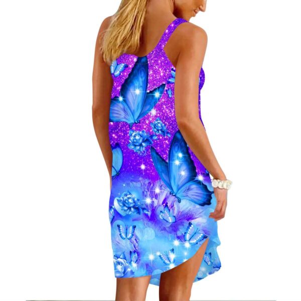 Gearhuman 3D Butterfly Sleeveless Beach Dress ZZ2206212 Beach Dress