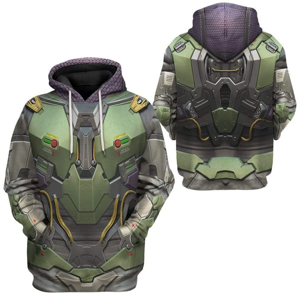 Gearhuman 3D Buzz Lightyear Costume Custom Hoodie Apparel GW060814 3D Custom Fleece Hoodies