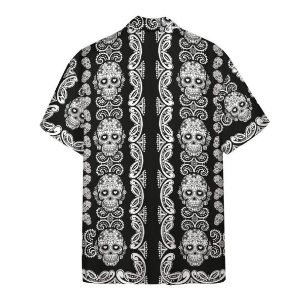 Gearhuman 3D Calavera Hawaii Shirt ZK1506211 Short Sleeve Shirt