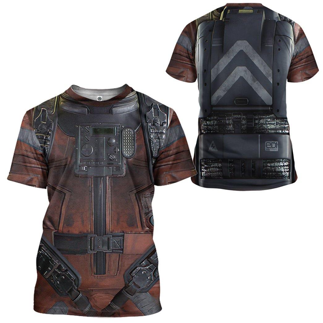 Gearhuman 3D Call of Duty Infinite Warfare Custom Tshirt Apparel GT16091 3D T-shirt