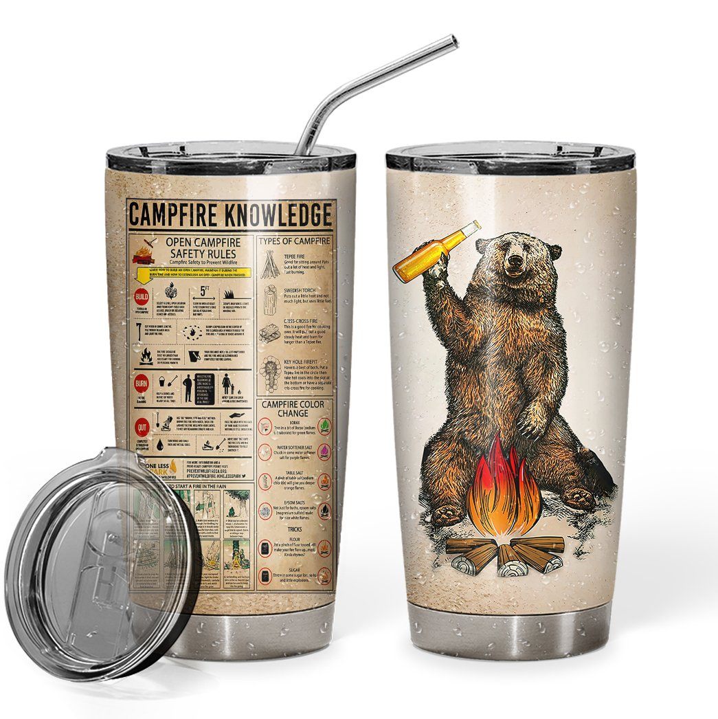 Gearhuman 3D Camfire Knowledge Custom Tumbler GB29125 Tumbler