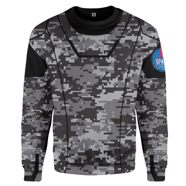 Gearhuman 3D Camo Space Crew Spacesuit Custom Sweatshirt Apparel GN25084 Sweatshirt Sweatshirt S 
