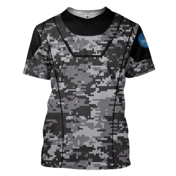 Gearhuman 3D Camo Space Crew Spacesuit Custom Tshirt Apparel GN25084 3D T-shirt T-Shirt S 