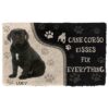 Gearhuman 3D Cane Corso Kisses Fix Anything Custom Name Doormat GV030310 Doormat Doormat S(15,8''x23,6'')