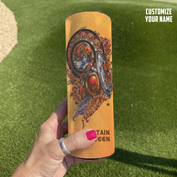 Gearhuman 3D Captain Halloween Custom Design Vacuum Insulated Tumbler GJ02101 Tumbler 