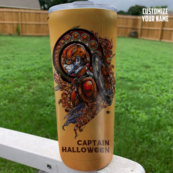 Gearhuman 3D Captain Halloween Custom Design Vacuum Insulated Tumbler GJ02101 Tumbler 