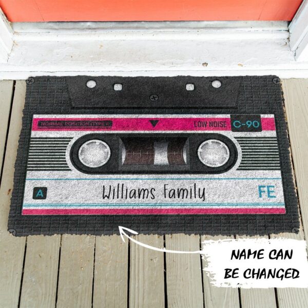 Gearhuman 3D Cassette Tape Custom Name Doormat ZK1106213 Doormat 