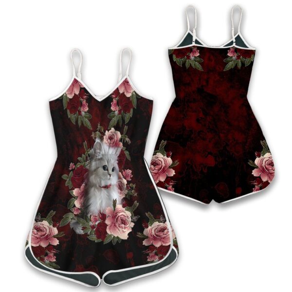 Gearhuman 3D Cat And Flower Custom Rompers GV14106 Rompers 