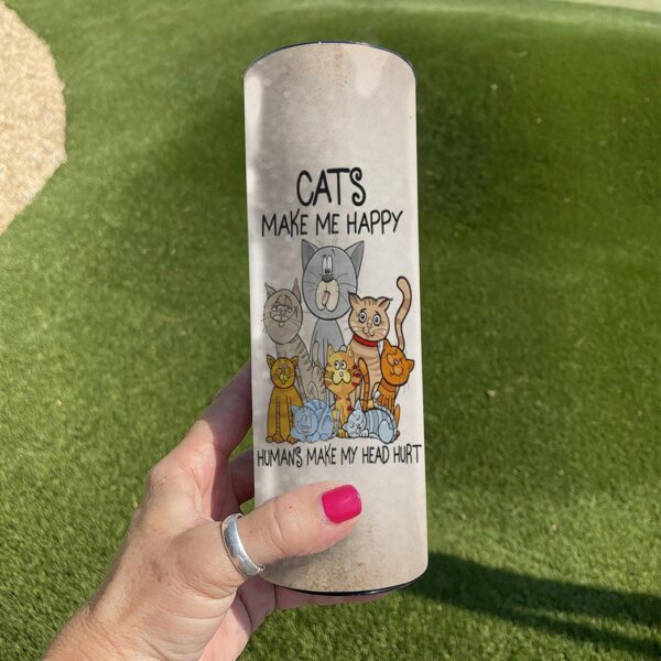 Gearhuman 3D Cat Knowledge Custom Tumbler GB06014 Tumbler 