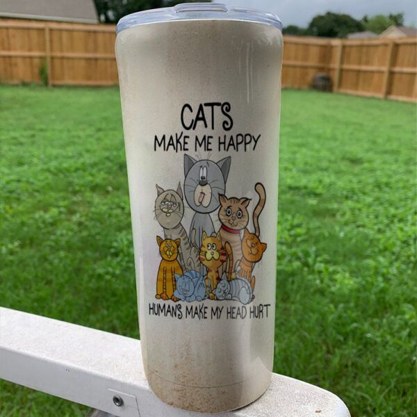 Gearhuman 3D Cat Knowledge Custom Tumbler GB06014 Tumbler 
