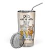 Gearhuman 3D Cat Knowledge Custom Tumbler GB06014 Tumbler Short 20oz 
