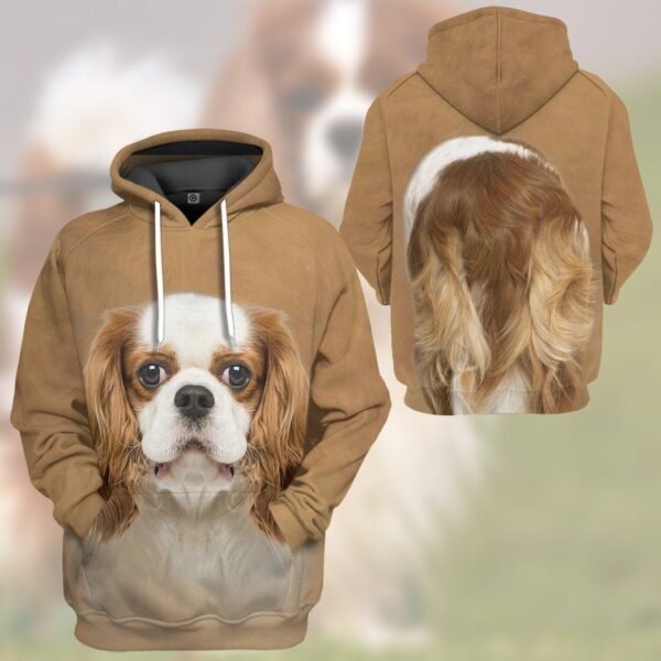 Gearhuman 3D Cavalier King Charles Spaniel Dog Tshirt Hoodie Apparel GV050310 3D Apparel