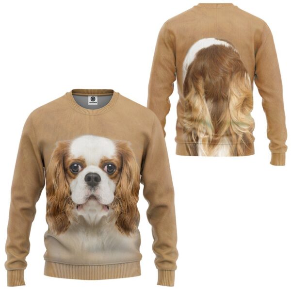 Gearhuman 3D Cavalier King Charles Spaniel Dog Tshirt Hoodie Apparel GV050310 3D Apparel