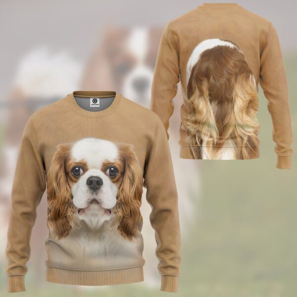 Gearhuman 3D Cavalier King Charles Spaniel Dog Tshirt Hoodie Apparel GV050310 3D Apparel