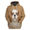 Gearhuman 3D Cavalier King Charles Spaniel Dog Tshirt Hoodie Apparel GV050310 3D Apparel Hoodie S