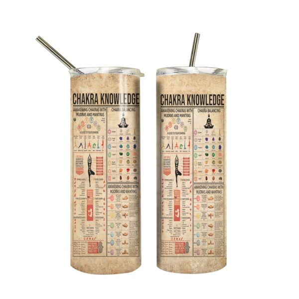 Gearhuman 3D Chakra Knowldege Custom Tumbler GB28127 Tumbler Long 20oz